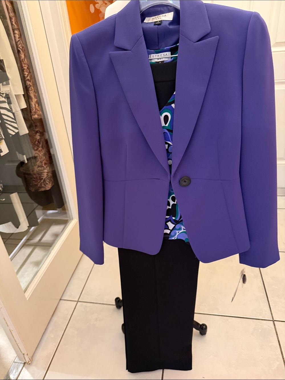 Women's 3 Piece Suit Blazer, top and pants